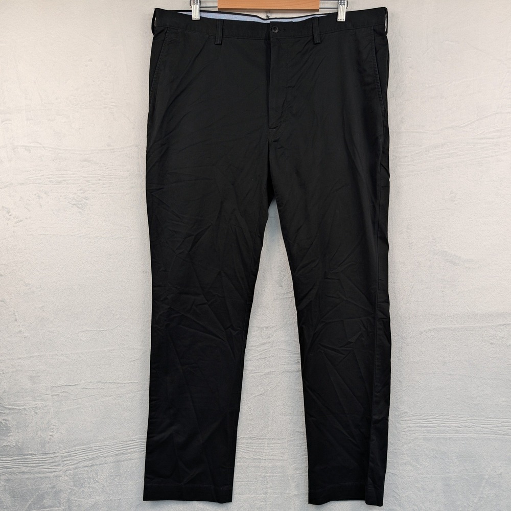Polo Ralph Lauren Pants Men's 40x36 Black Stretch Classic Fit Chino Prep Office